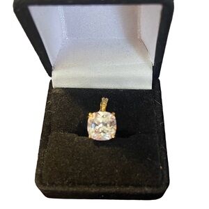 Vanna K 3/4” CZ Pendant Set in 925 Silver